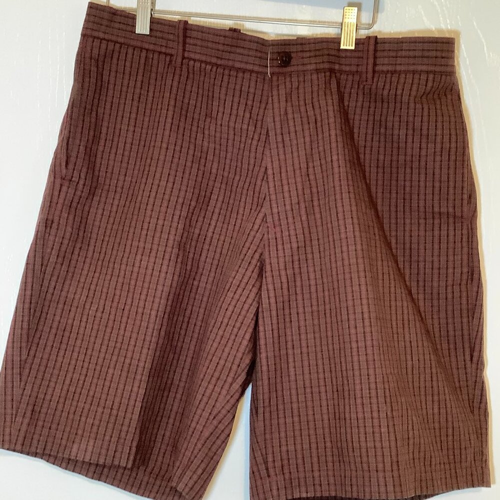 Men's Lincs Burgundy Striped Shorts